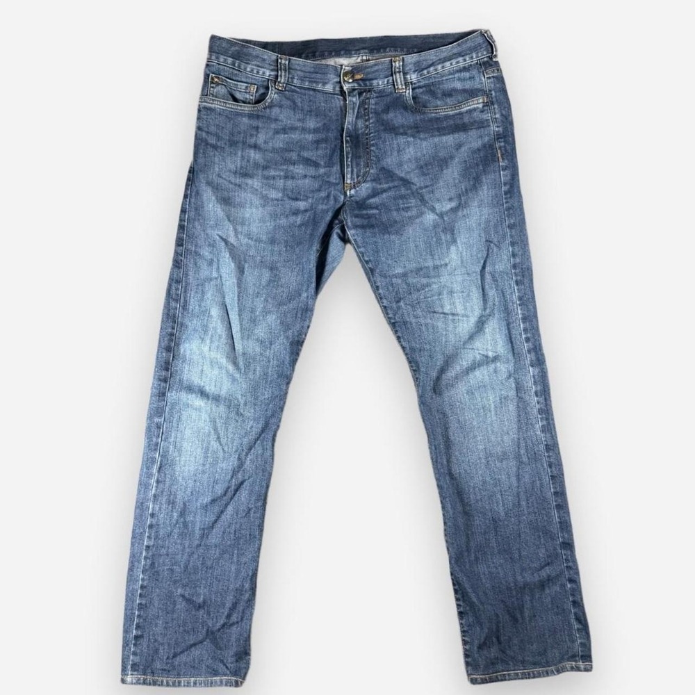 Canali Dark Wash 5-Pocket Regular Fit Jeans Made in Italy Mens Size 52 (36x30)